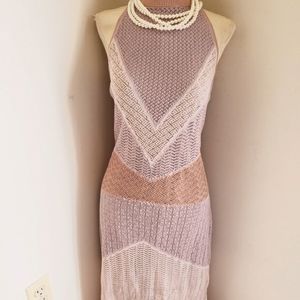 VENUS Beige Taupe Knit Maxi Dress